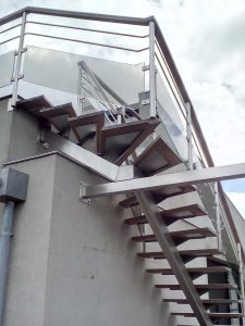 Escalier extérieur INOX