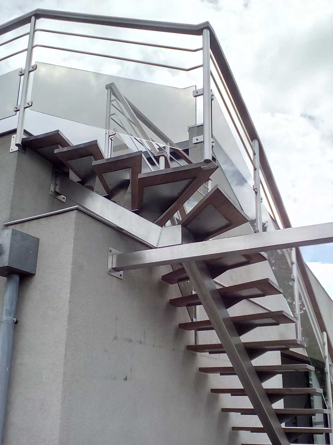 Escalier extérieur INOX